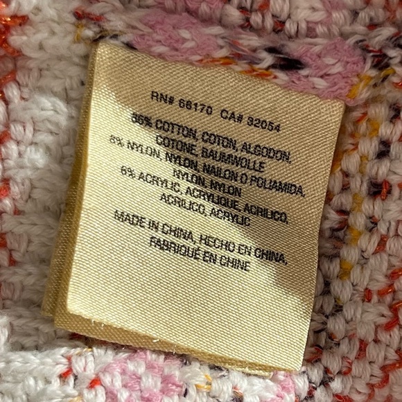 Anthropologie | Moth | Drape Front Multicolor Cardigan - Picture 7 of 8